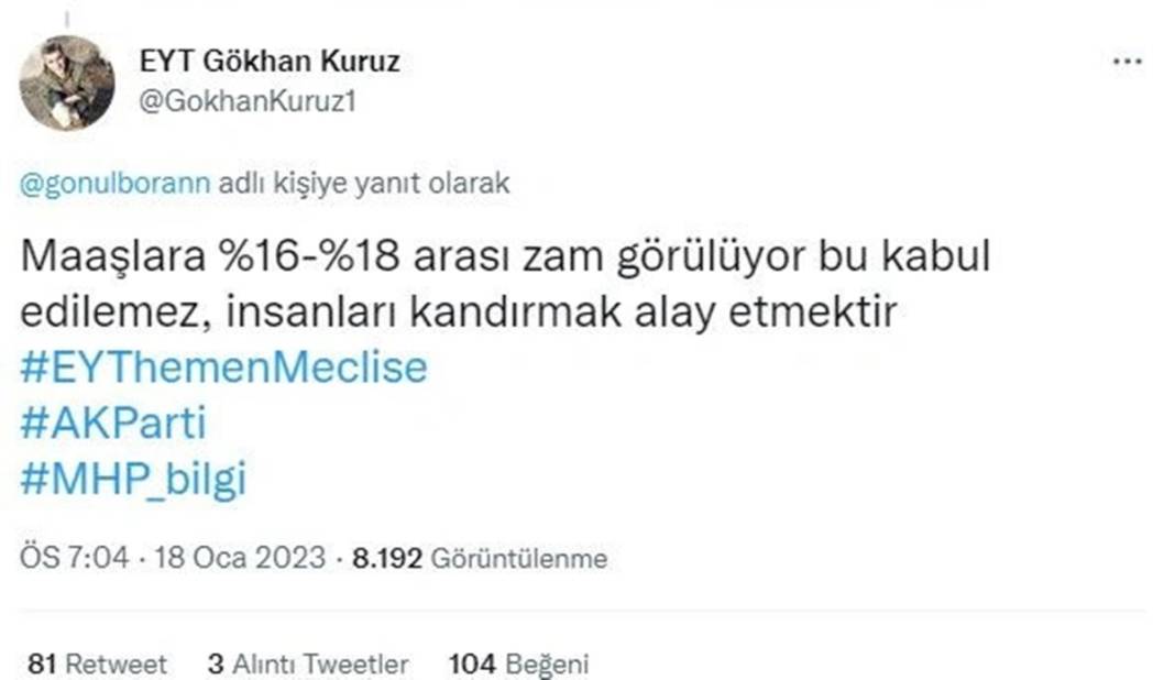 EYT maaş hesaplaması yanlış yapıldı! EYT'liler isyan etti: Alın terimiz kıymetli! 15